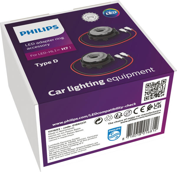 Philips LED Adapter-Ring H7 Type D (11176X2)