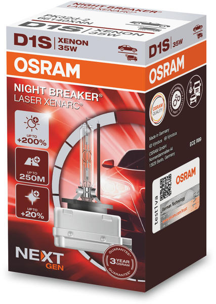 Osram Night Breaker Laser Xenarc Next Generation D1S (66140XNN)
