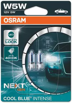 Osram Cool Blue Intense NextGeneration W5W (2825CBN-02B)
