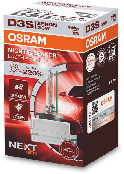 Osram DS3 Night Breaker Laser Xenarc Next Gen D3S (66340XNN)