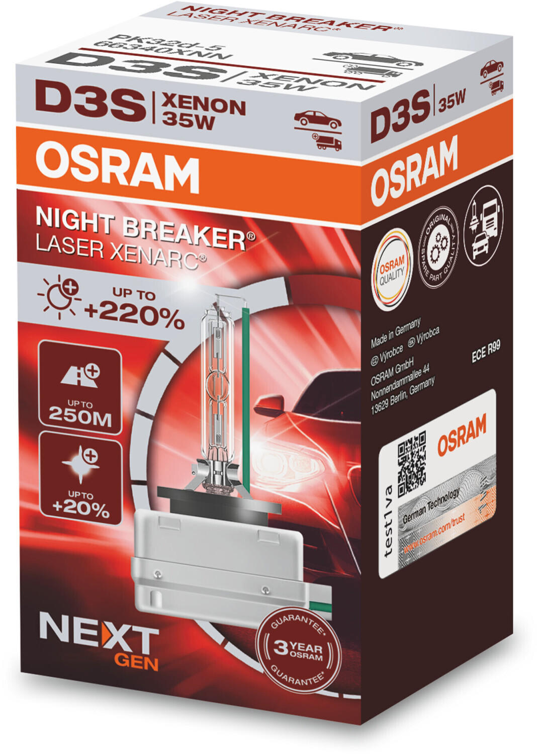 Osram DS3 Night Breaker Laser Xenarc Next Gen D3S (66340XNN) Test TOP  Angebote ab 92,52 € (April 2023)