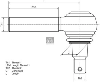 DT Spare Parts Spurstangenkopf (4.61802)