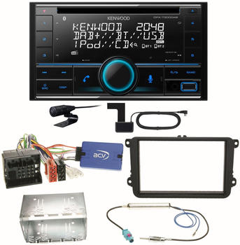 Kenwood DPX-7300DAB (Einbauset Golf 5 6 Passat 3C B7 Touran)