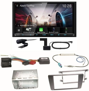 Kenwood DMX8021DABS Android Auto CarPlay Einbauset für Skoda Octavia 2 Yeti 5L