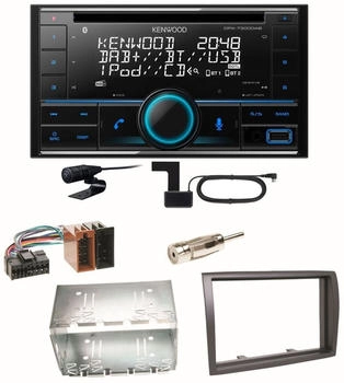 Kenwood DPX-7300DAB Bluetooth DAB Einbauset für Fiat Ducato Boxer Jumper