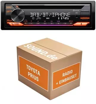 JUST SOUND best choice for caraudio Autoradio Einbauset JVC JVC KW-M695DBW Toyota Prius III Autoradio (Freisprecheinrichtung)