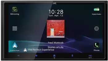 JVC KW-M795DBW 2-DIN Moniceiver 6,92-Zoll-HD-Bildschirm mit DAB+-Tuner Autoradio