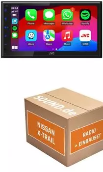 JUST SOUND best choice for caraudio Autoradio Einbauset JVC JVC KW-M695DBW Nissan X-Trail T30 Autoradio (Freisprecheinrichtung)