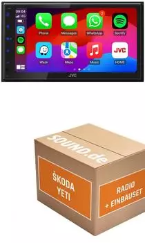 JUST SOUND best choice for caraudio Autoradio Einbauset JVC JVC KW-M695DBW Skoda Yeti 5L Autoradio (Freisprecheinrichtung)