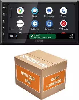 JUST SOUND best choice for caraudio Autoradio Einbauset Kenwood Kenwood DMX6523DABS BMW 3er E46 Autoradio (Freisprecheinrichtung)
