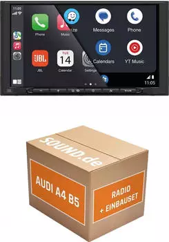 JUST SOUND best choice for caraudio Autoradio Einbauset JBL Legend 700D Audi A4 B5 Autoradio (Freisprecheinrichtung)