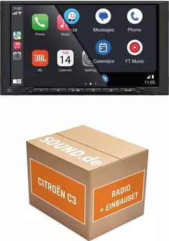 JUST SOUND best choice for caraudio Autoradio Einbauset JBL JBL Legend 700D Citroën C3 Autoradio (Bassbox Freisprecheinrichtung)
