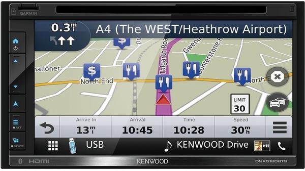 App-Autoradio Display & Speicher Kenwood DNX5180DABS