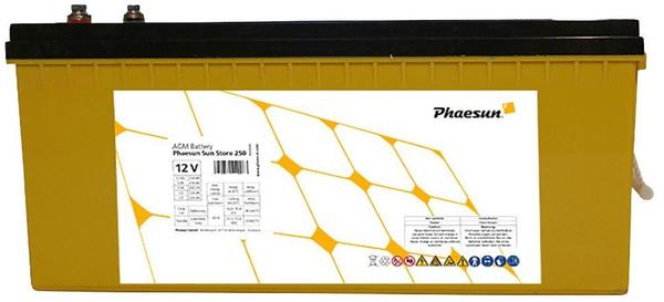 Phaesun Solarakkus »AGM Sun Store 250«, 250 Ah (C100), 214 Ah (C20), 12 VDC, 68092914-0 gelb gelb