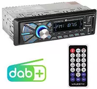 New Majestic Dab-442 Bt Auto Media-receiver Schwarz 180 W Bluetooth
