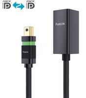 PureLink PURE ULS2300-010 - MiniDP 1.2 Stecker auf Buchse, Ultimate Serie, schwarz, 1,0 m