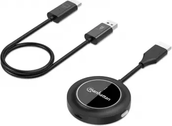 Manhattan Wireless HDMI Präsentationsset 1080p, HDMI-Empfänger und Sender-Dongle (154468)