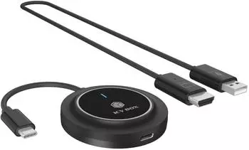 Raidsonic Icy Box IB-WL101 USB-C zu HDMI Wireless Transmitter & Receiver, 100W PD, 30m (IB-WL101)