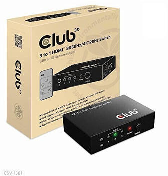 Club3D HDMI 3 auf 1 Umschalter CSV-1381