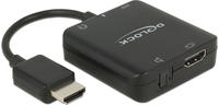 Delock 63276 Hdmi Audio Extractor Schwarz 4k 60 Hz