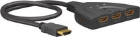 Goobay 58488 3 Port HDMI-Switch mit Status-LEDs, Ultra HD-f&auml;hig 3840 x 2160 Pixel