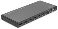 DIGITUS 4x2 HDMI Matrix / Multi-Viewer, 4K/30Hz SPDIF, Stereo, RS232