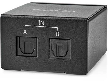 Nedis Digital-Audio-Switch 2-Weg TosLink Schwarz (ASWI2512BK)