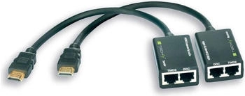 Techly HDMI Extender mit eingebautem Kabel, 30m (IDATA-EXT-E30D)
