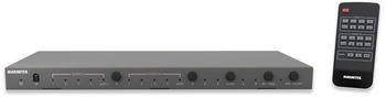 Marmitek HDMI Matrix Switch 4x2 - 4K 60Hz - Audio Extraktor - ARC - Optischer Ausgang - HDR - Dolby Atmos & DTS:X (C642)