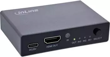 InLine HDMI Switch 3-fach 8K/4K@60Hz HDCP 2.3 (65020)