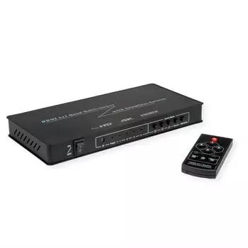 Roline HDMI Quad Multi-Viewer Switch 4x1, nahtlose Umschaltung (14.01.3596)