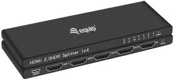 Equip HDMI 2.0 Ultra-Slim 4-Port-Splitter 4K 60Hz (332717)