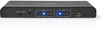 Nedis HDMI-Extraktor 2x HDMI / TosLink / 2x RCA / 3,5mm 4K@60Hz 18Gbps (VEXT3480AT)