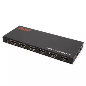 Roline HDMI Switch 5-fach, 4K60Hz, IR-Fernbedienung (14.01.3618)