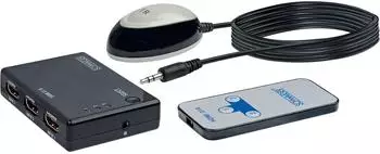 Schwaiger HDM31A HDMI-Umschalter 3-in-1 automatisch mit IR-Fernbedienung (HDM31A)