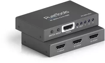 PureLink PT-SW-HD3 HDMI-Switcher 3x1, 4K 60Hz 4:4:4 + HDR (PT-SW-HD3)