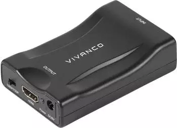 Vivanco SCART zu HDMI Konverter 1080p, schwarz (47173)