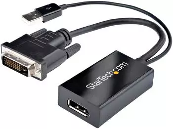 StarTech DVI auf DisplayPort Adapter mit USB-Stromversorgung (DVI2DP2)