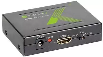 Techly HDMI-Audio-Extraktor S/PDIF 5.1Ch, RCA L/R 2.0Ch, 4K (IDATA HDMI-EA)