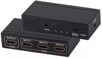 Shiverpeaks HDMI-Switch 3x IN 1x OUT, 4K2K, 3D (SP05-02003)