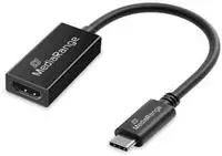 MediaRange USB Type-C to Hdmi Audio and Video Converter, 20Cm, Black, MRCS234