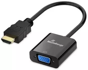 MediaRange HDMI auf VGA (HD15) Video Konverter, 20cm, schwarz (MRCS231)