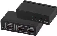 S/CONN maximum connectivity HDMI-Verteiler, 1 x IN 2 x OUT mit Netzteil, 4K2K, 3D,