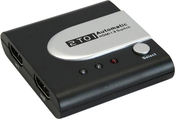 InLine 17671I HDMI Umschalter, 2 IN / 1 OUT, elektronisch