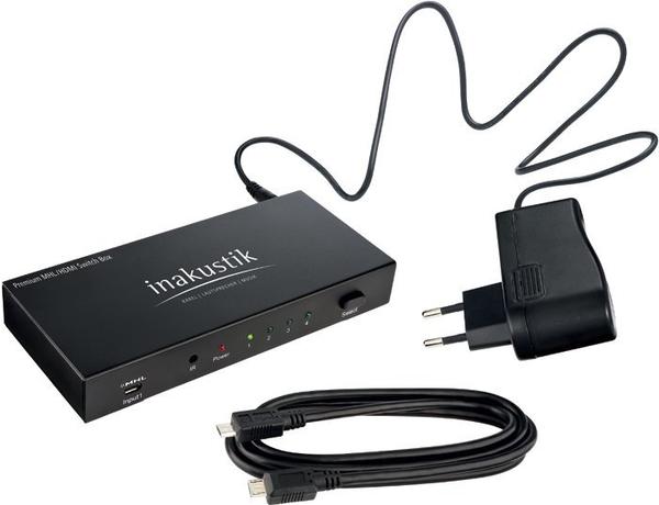 in-akustik 00424505 MHL HDMI Switch 3x1