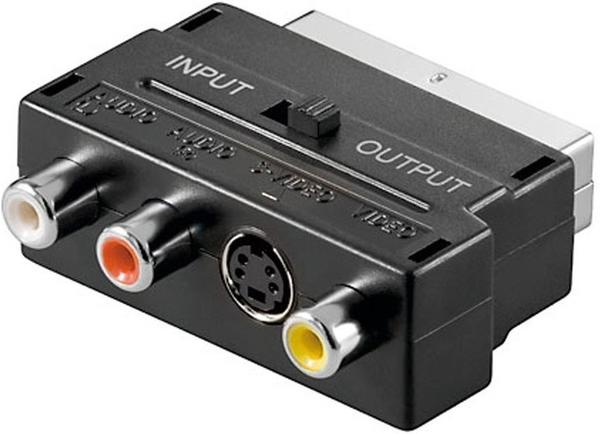 Universal SCART / CINCH Adapter IN/OUT Switcher (50123)