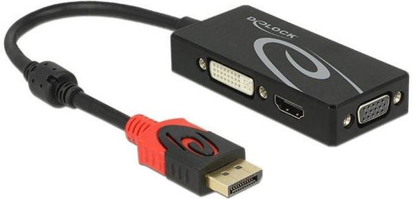 DeLock DisplayPort auf VGA, HDMI, DVI Adapter (62902)