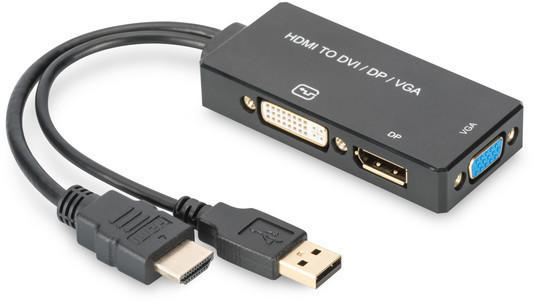 Digitus HDMI 3in1 Adapter / Konverter (AK-330403-002-S)