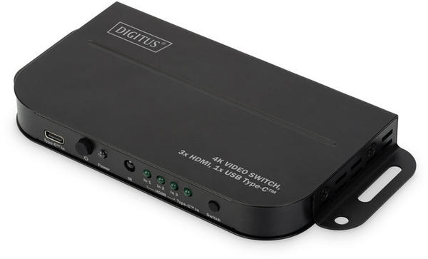 Digitus DS-45321 4K Video Switch, 3x HDMI, 1x USB Type-C