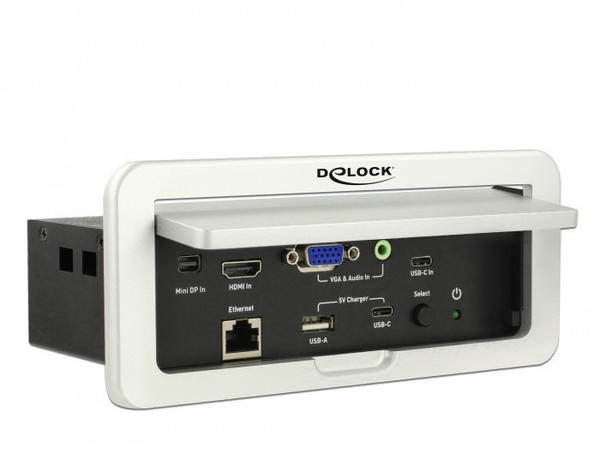 DeLock Multi-AV zu HDMI Konverter 4K 60 Hz für Tischeinbau